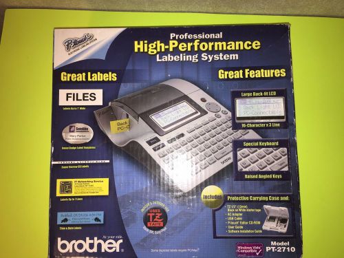 New Brother P-Touch 2710 Electronic High-Professional Labeling System