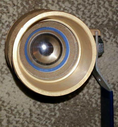 Nibco s-fp-600a brass full port ball valve, 2 1/2&#034;  sweat solder 600 psi asme for sale