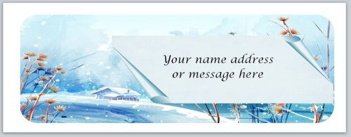 30 Personalized Return Address Labels Flowers Buy 3 get 1 free (bo793)