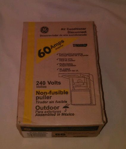 NEW IN BOX - GE Air Conditioner Disconnect 60 amps TFN60RCP  non automatic