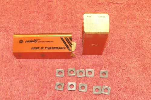 CARBOLOY   CARBIDE INSERTS   SPMG 323E    PACK OF 10    GRADE  350