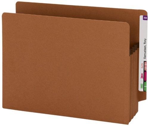 Smead 100% recycled end tab extra wide pocket, straight-cut tab, 3-1/2&#034; for sale