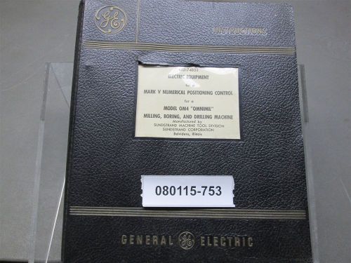 GE Mark V NPC OM4 Omnimil Electric Equipment Manual GEI-74853