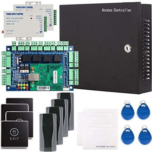 Generic 4 Door Security Network RFID Access Control Board Kit with Metal AC 110V