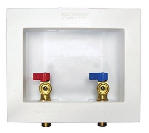 Water-Tite 82064 Econo Center Drain Washing Machine Outlet Box with Brass