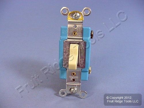 Cooper ivory industrial toggle wall light switch single pole 15a 120/277v 1201v for sale