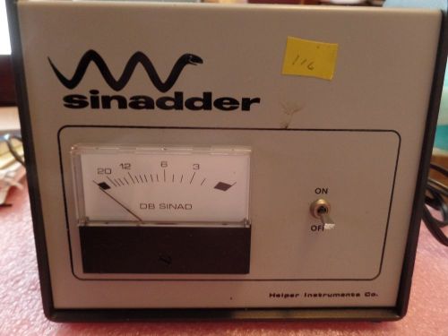 HELPER INSTRUMENTS CO. - SINADDER- S-101