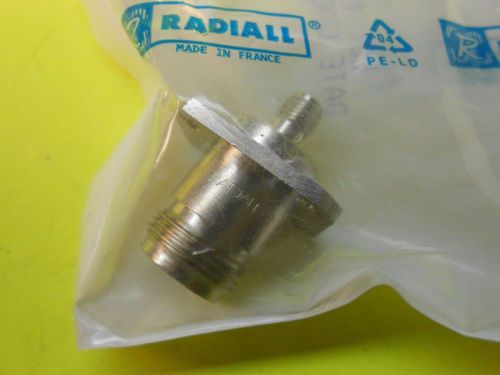 RADIALL R191 381 000 R191381000RF Adapters COAXIAL, N JACK-SMA , 50 OHM, NEW