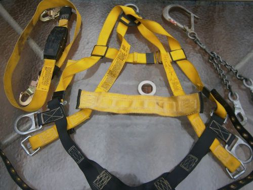 Dbi/sala  body harness vest style polyester web w/chain positioning lanyard for sale