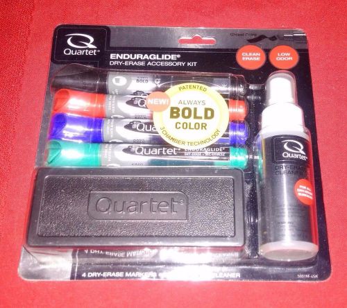 Quartet Dry Erase Markers Accessory Kit Fine Tip EnduraGlide Assorted Colors ...