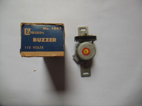 Vintage Edwards # 1063 Buzzer w/ Box 115 Volt   -  60 Cycles