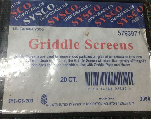98 Griddle Screens  4&#034; x 5 1/2&#034; new in package SYS-GS-200
