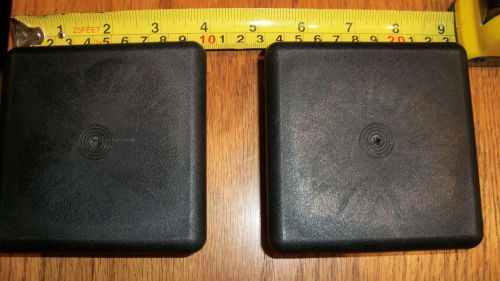 Lot of 2~3-1/2&#034;square tubing black plastic plugs~3-1/2&#034; end cap ~100mm x100mm for sale