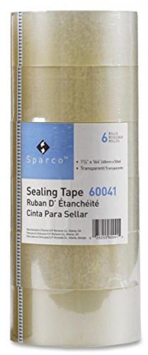 Sparco 6 rolls sealing tape, 48mm x 50m, transparent, heavy duty (330ft) for sale