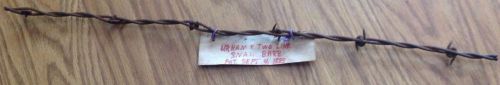 Barb wire urham&#039;s two line small barb pat. sept. 4. 1883 rare for sale