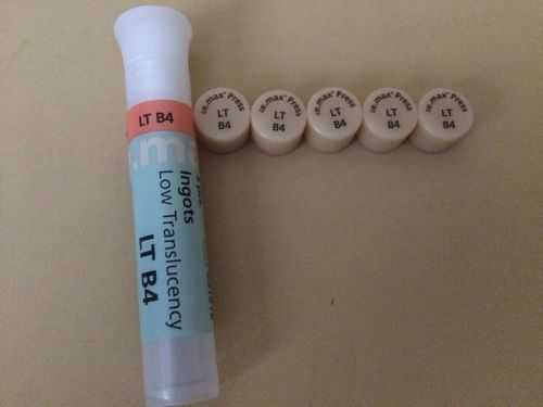 Ivoclar Vivadent e.Max Press LT B4 Low Translucency QTY 5 Ingots