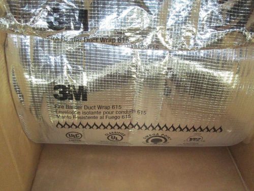 3M Fire Barrier Duct Wrap, 25&#039; x 24&#034; x 1-1/2&#034;, Silver, 615 24