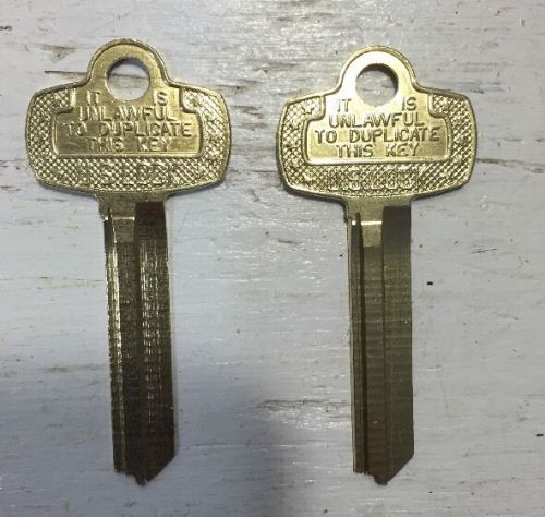 Lot of 2 Best, Arrow, Falcon Blank Key for R Keyway - US Lock brand