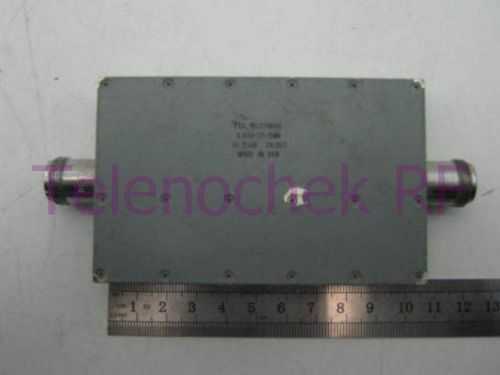 RF microwave band pass filter 935.0 MHz CF/ 12 MHz BW/ power 10 Watt / data