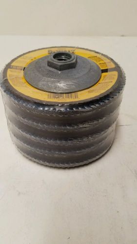 Lot of 5 DeWalt DW8312 Zirconia Flap Disc 4-1/2&#034; x 5/8&#034;-11 Z 60 Grit