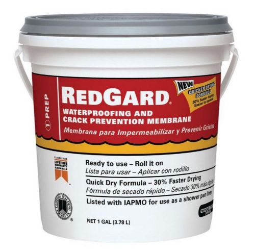 RedGard 1 Gal. Waterproofing &amp; Crack Prevention Membrane, for Stone &amp; Tile Floor