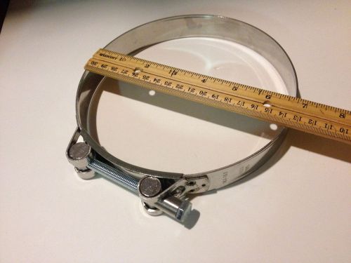 Inox w5 hose or exhaust clamp  6 3/4&#034; x 1&#034; marine boat 161-169 heavy duty for sale