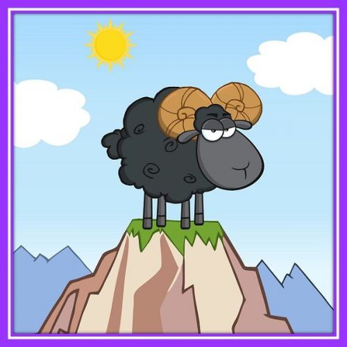 30 Custom Mountain Black Sheep Art Personalized Address Labels