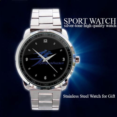 Suzuki Die Cut Hayabusa GSX1300R Logo Sport Metal Watch