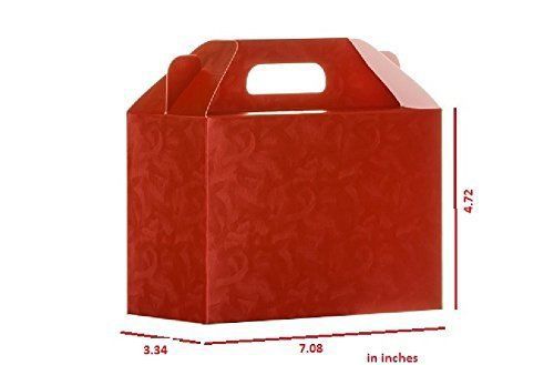6 Gift Boxes Bags - Italian Design Wrap Premium and Stylish Red Valigetta #4I6