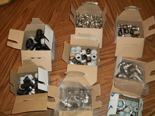 Huge lot of legris pneumatic fittings 8 boxes for sale