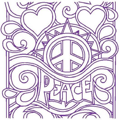 30 Custom Purple Peace Art Personalized Address Labels
