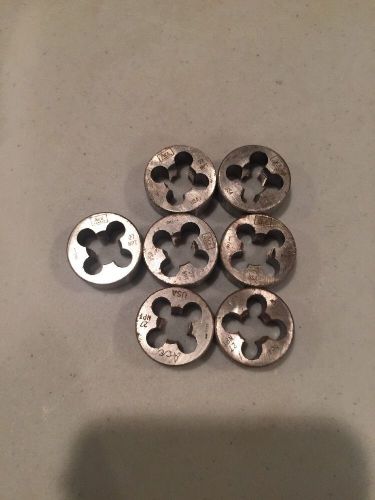 1/8 27 NPT ACE Hanson High Carbon Steel Round Die 7 PCS