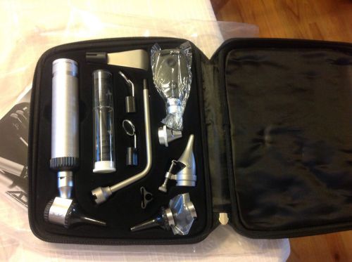 ADC 2.5V PORTABLE OTOSCOPE OPTHALMOSCOPE COMPLETE DIAGNOSTIC SET with CASE 5215