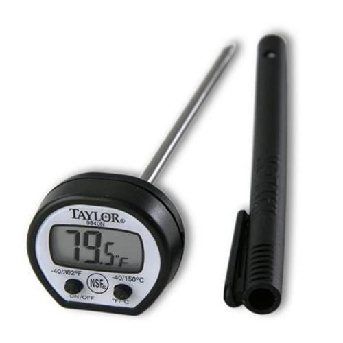 Taylor 9840 classic instant read digital pocket thermometer -58°f to 302°f for sale