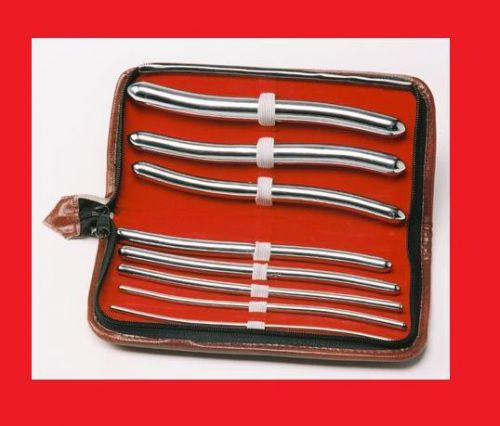 Urethral Hegar Sounds Surgical Gyne Urethra Instruments 8 Pcs Set WITH FREE CASE