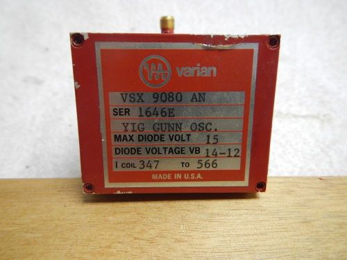 Varian Yig Oscillator VSX 9080 AN