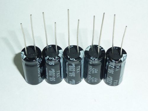 10pcs330uf 50v330uf 10x20 rubycon yxj low impedance long life capacitor for sale