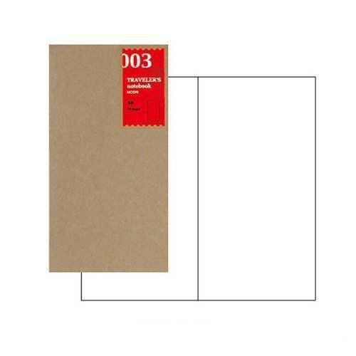 Midori Traveler&#039;s Notebook (refill 003) blank