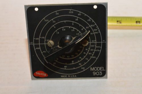 Vintage SILVER Electronics 903 Bakelite Knob Plate and Variable Condenser