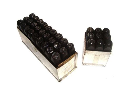 New 1/2 inch 12.5mm capital letters and number marking metal punch stamp- 36 pcs for sale