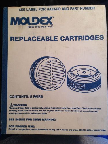 A Box of MOLDEX Replacement Cartridges #8100 &#034;Organic Vapors&#034;