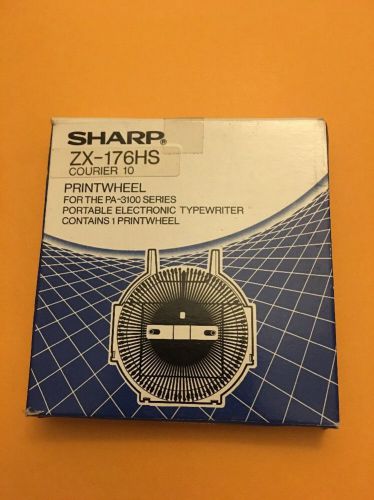 1 Sharp ZX-176HS Printwheel Courier 10  NIB VERY RARE Plus Film Ribbon