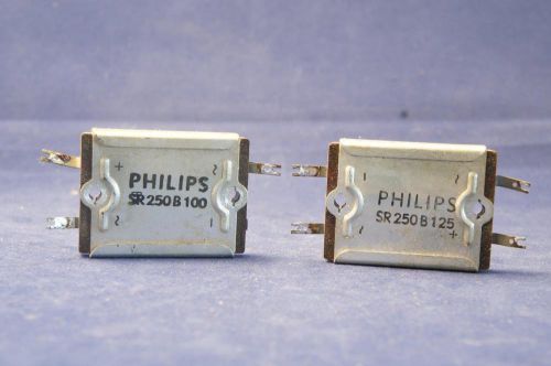 2 pcs Vintage Philips Selenium Rectifier - full wave -250V / 100mA - Tested!