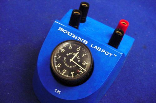 GOOD BOURNS  &#034; LABPOT &#034;  1K CLOCK FACE 10-TURN POTENTIOMETER MODEL 3660B-1-102