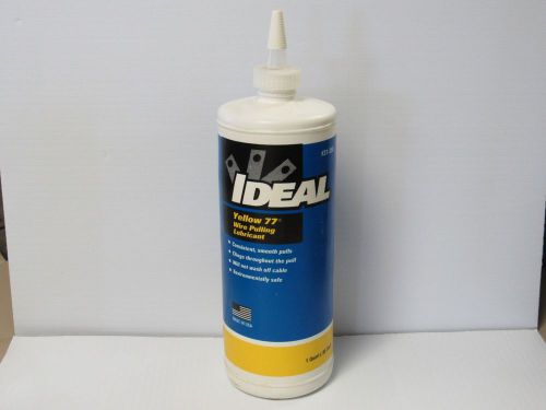 NEW LOT OF 11 IDEAL YELLOW 77 WIRE PULLING LUBRICANT 31-358 1 QUART (.95LITER)