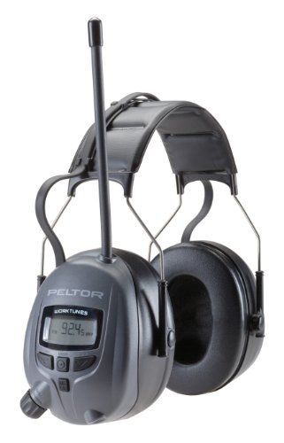3M Peltor WorkTunes Digital Hearing Protector, MP3 Compatible with AM/FM Tuner