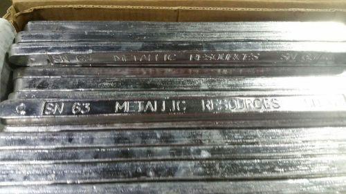 1.5 pound metallic resources solder bar 63 Sn 37 Pb