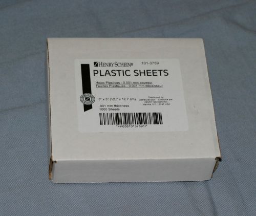 Henry Schein Zahn Dental Plastic Sheets for Denture Processing