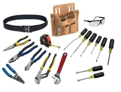 Electrician tool set journeyman kit 18 piece electrical master professional belt for sale