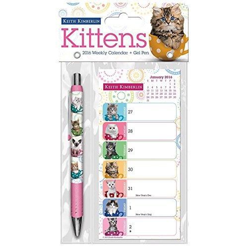Keith Kimberlin 2016 Weekly Wall Calendar - Kittens - Desk Pad - Fridge Magnet